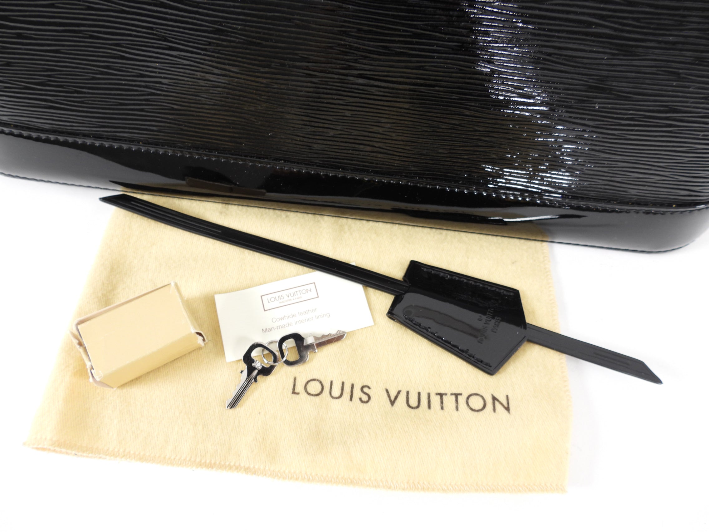 Louis Vuitton Black Epi Electric Alma GM Bag
