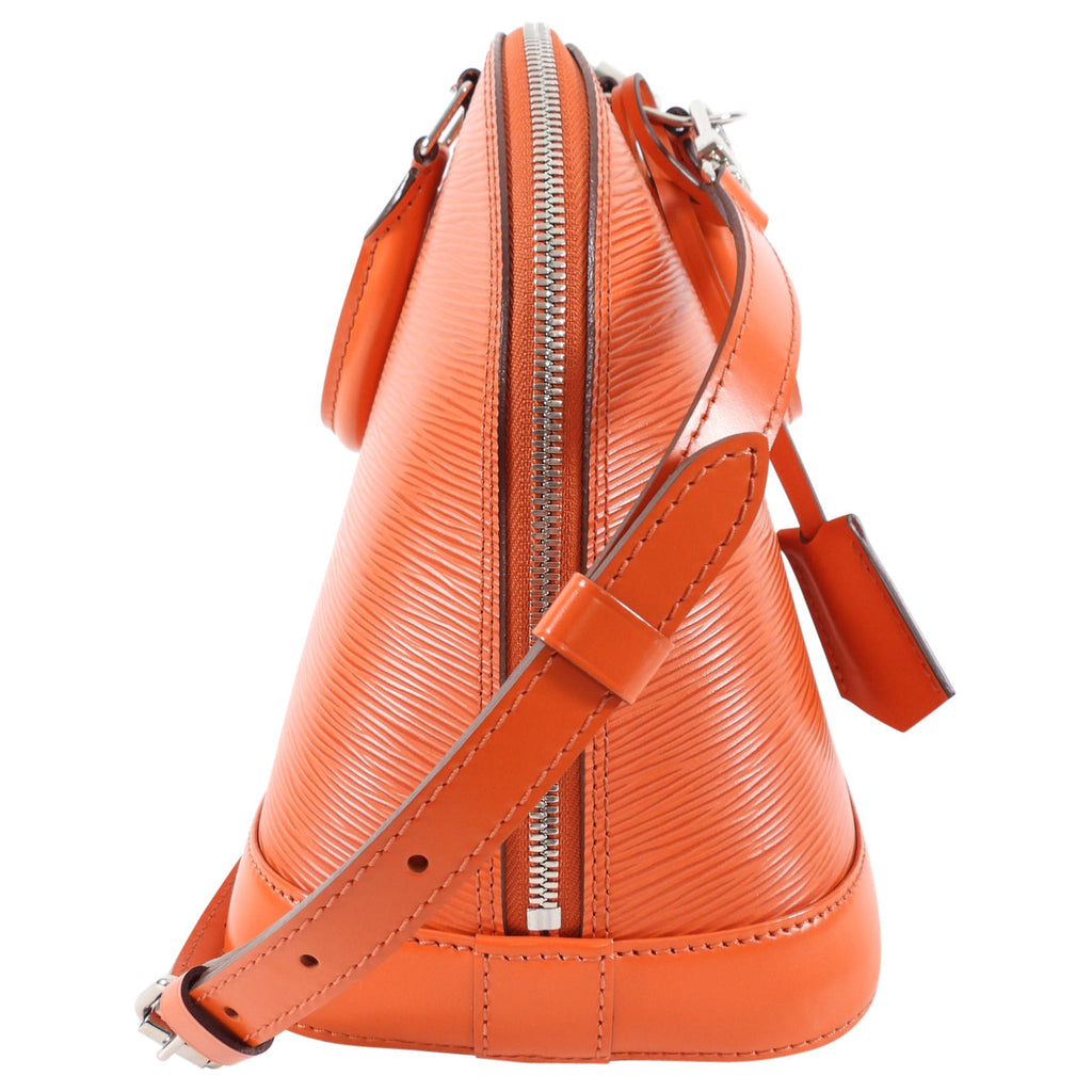Louis Vuitton Orange Epi Alma PM Silvertone Hardware