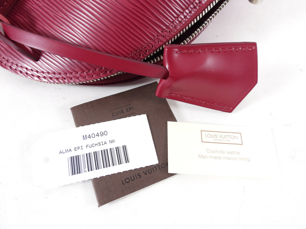 Louis Vuitton Fuchsia Epi Leather Alma PM Bag
