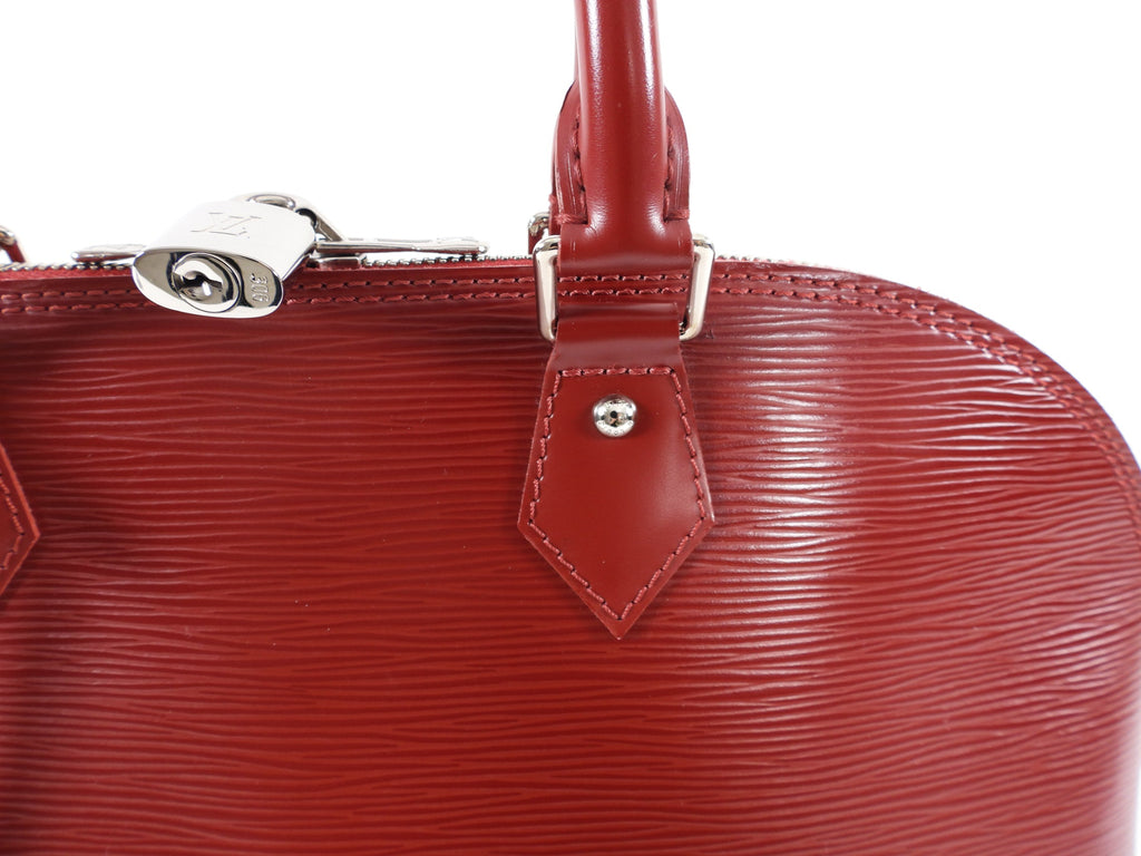 Louis Vuitton Carmine Epi Alma GM Bag