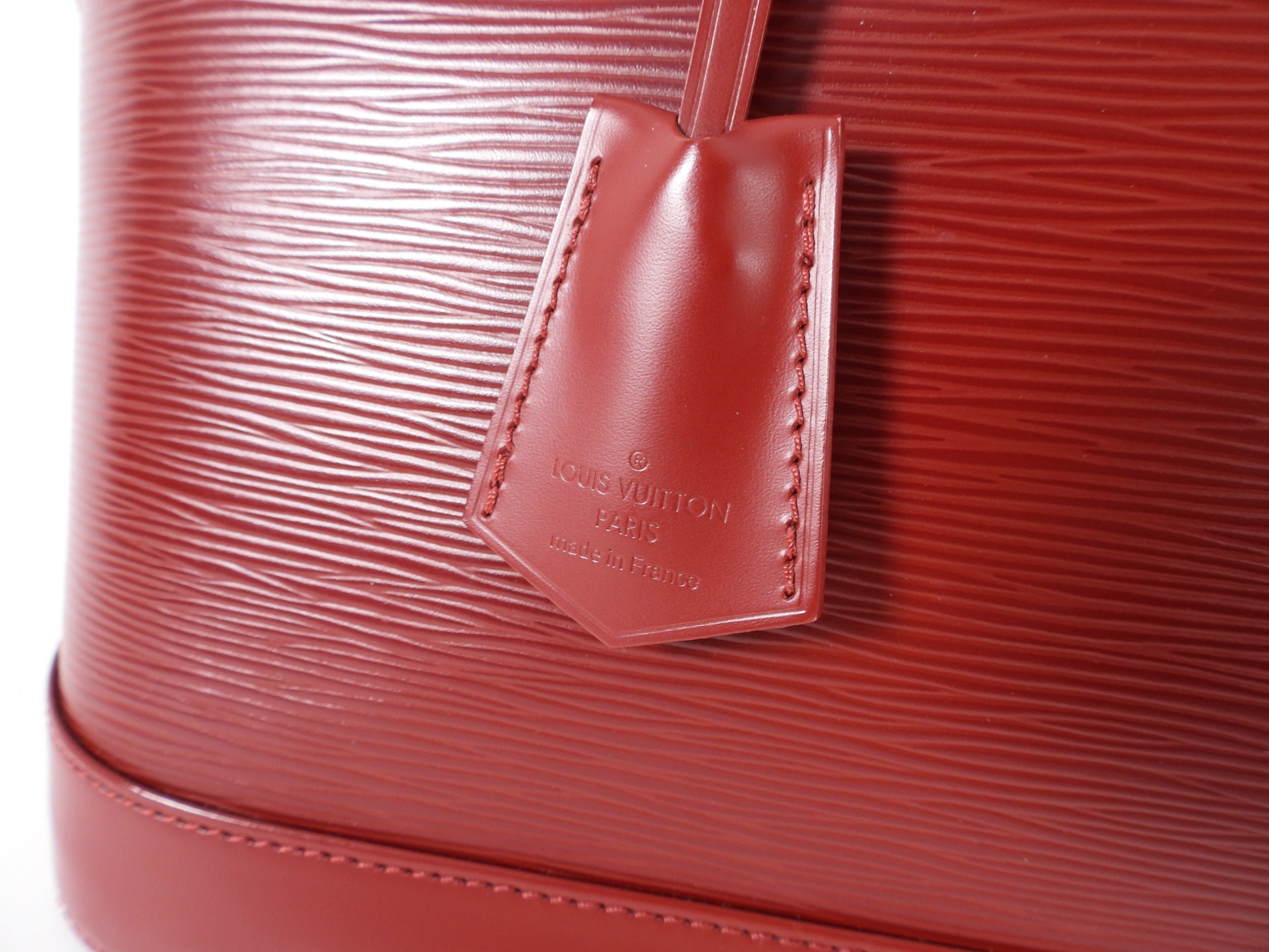 Louis Vuitton Carmine Epi Alma GM Bag