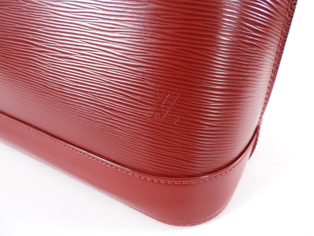 Louis Vuitton Carmine Epi Alma GM Bag