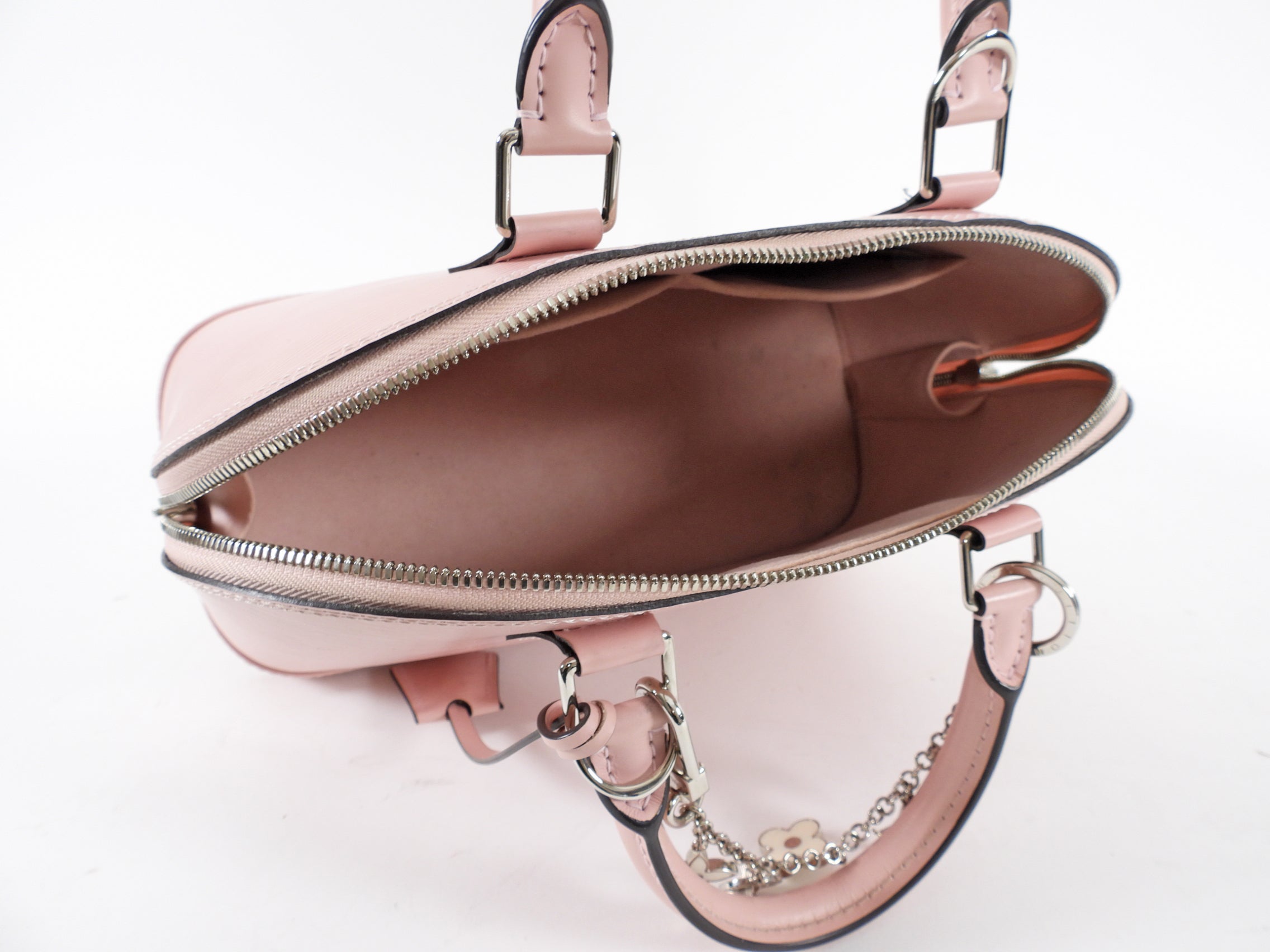 Louis Vuitton Light Pink Rose Ballerine Epi Alma PM with Charm