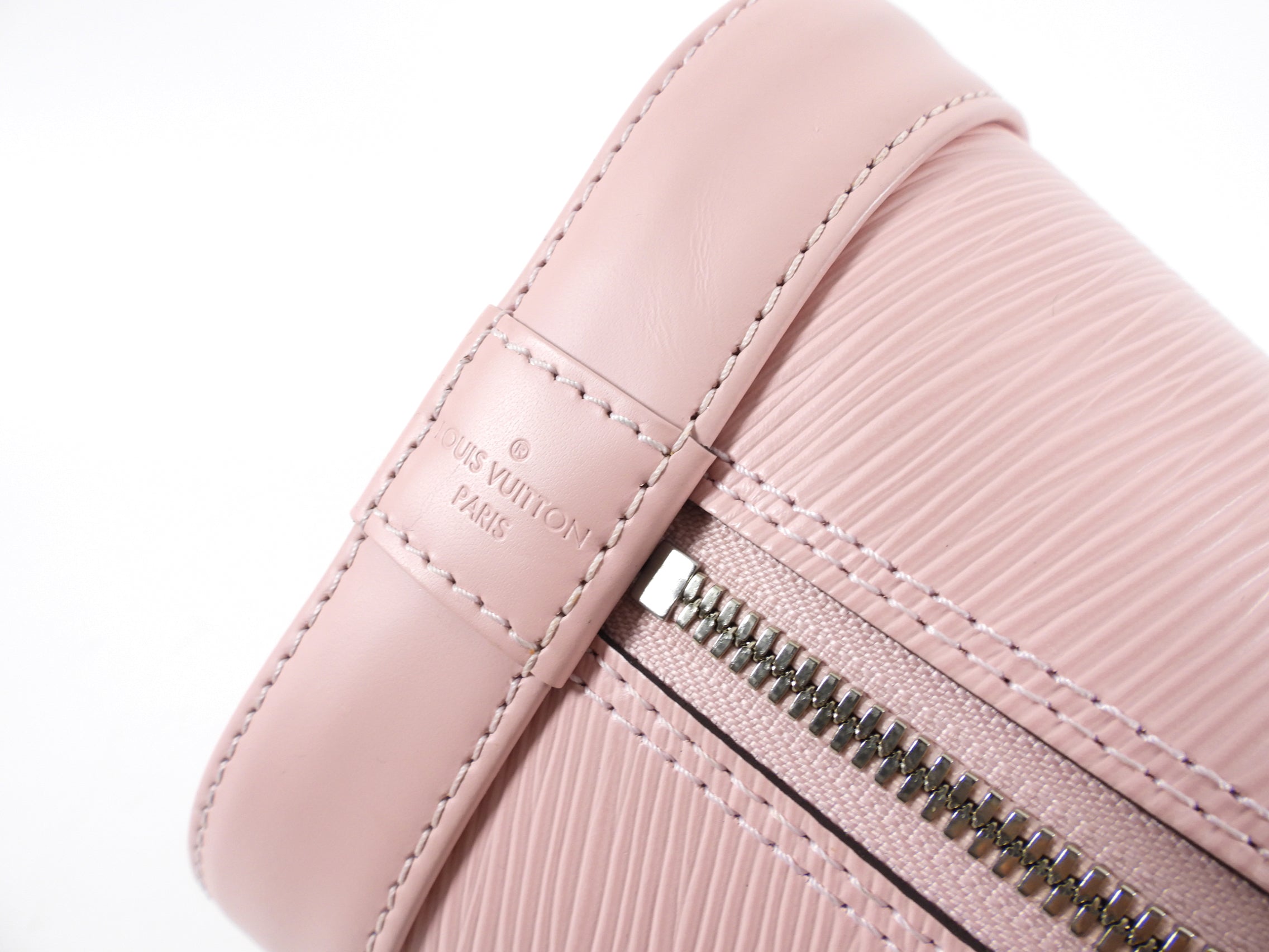 Louis Vuitton Light Pink Rose Ballerine Epi Alma PM with Charm