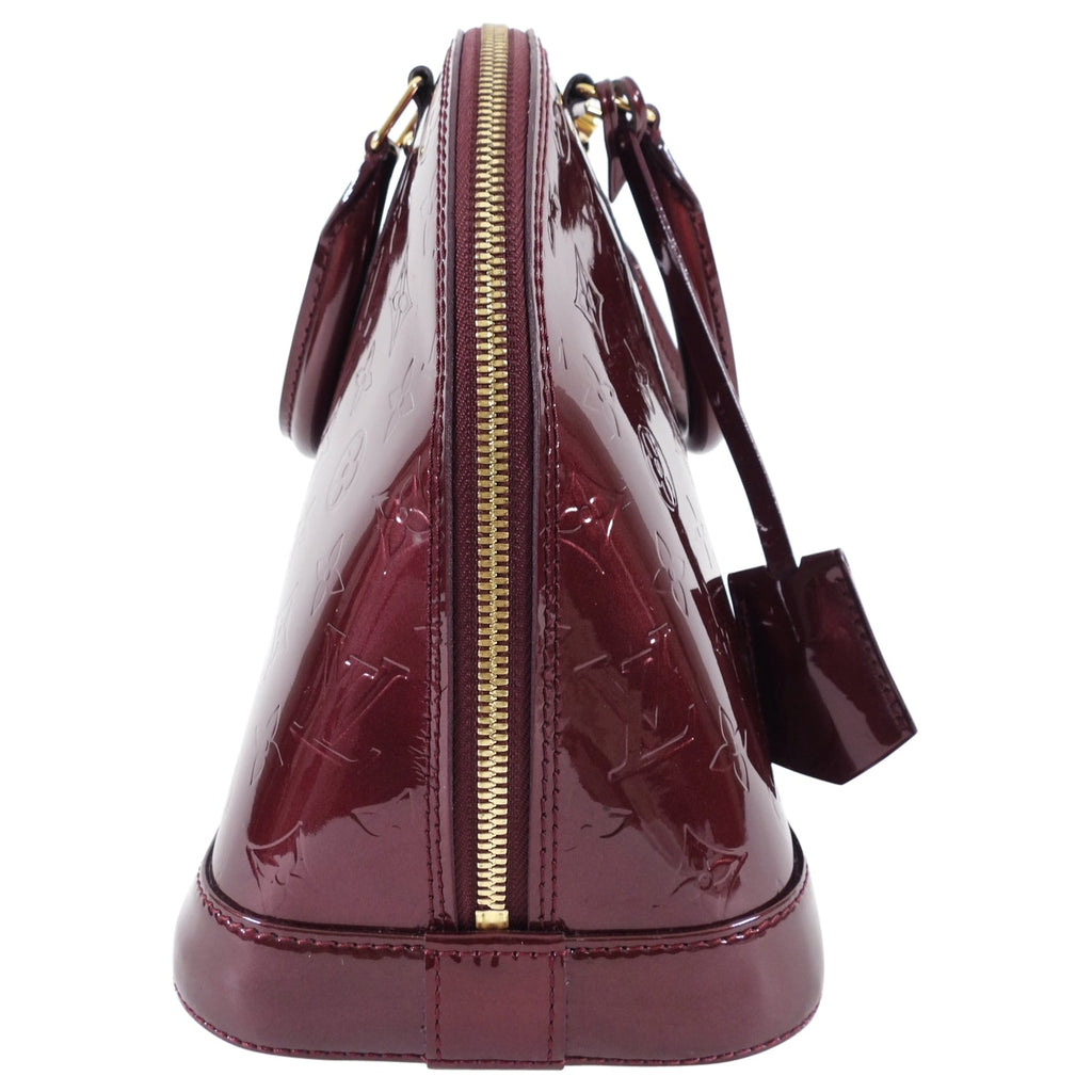 Louis Vuitton Alma PM bag in Monogram Vernis Rouge Fauviste