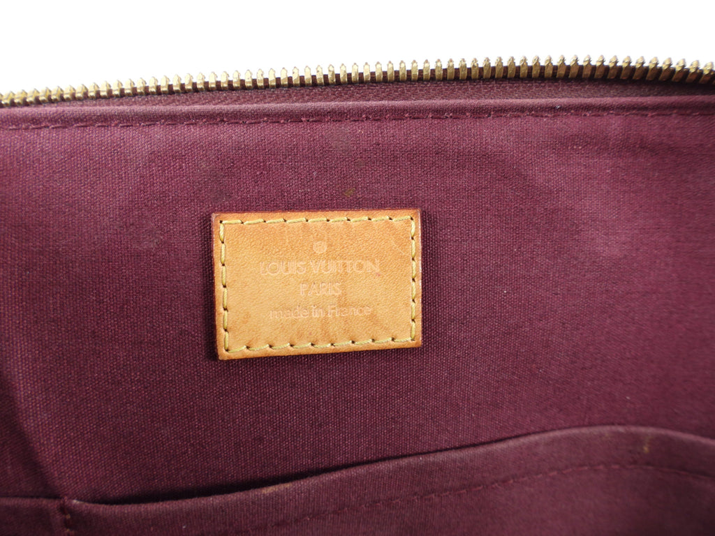 Louis Vuitton Alma PM bag in Monogram Vernis Rouge Fauviste