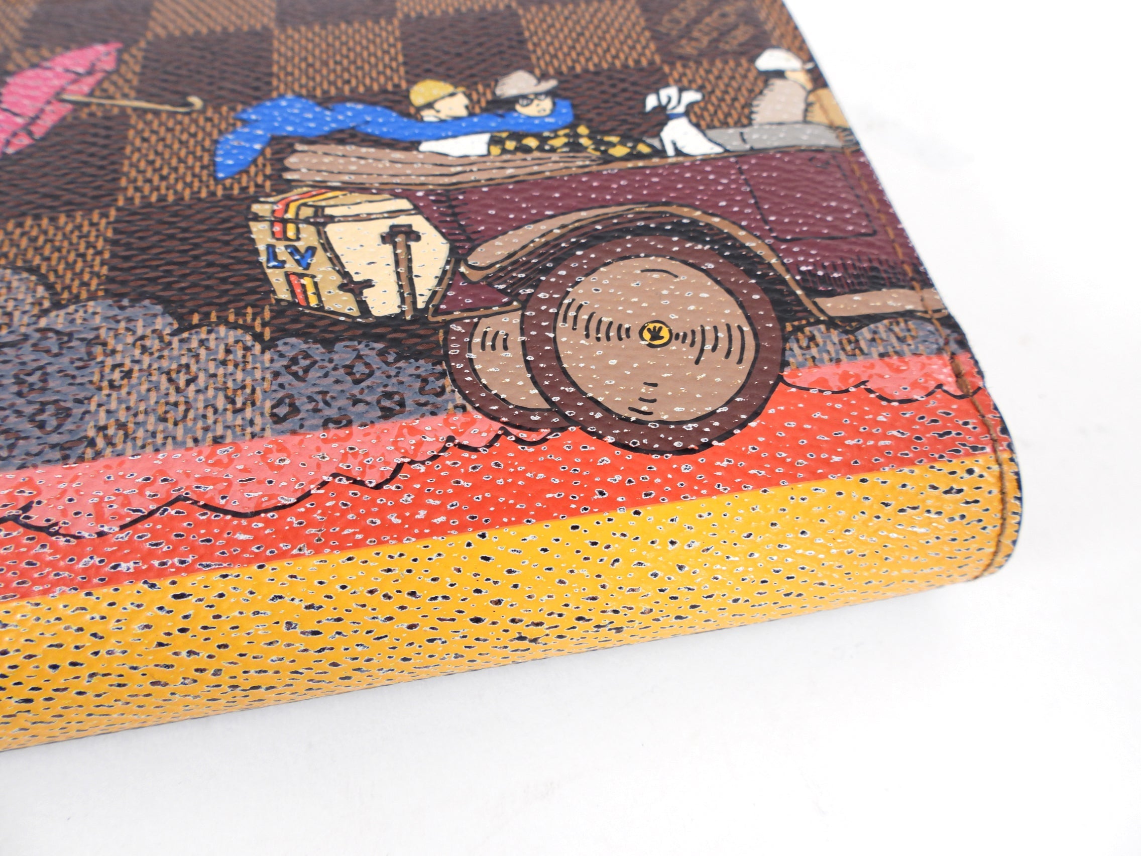 Louis Vuitton Damier Ebene Animation Christmas 2015 Evasion Zippy Wallet