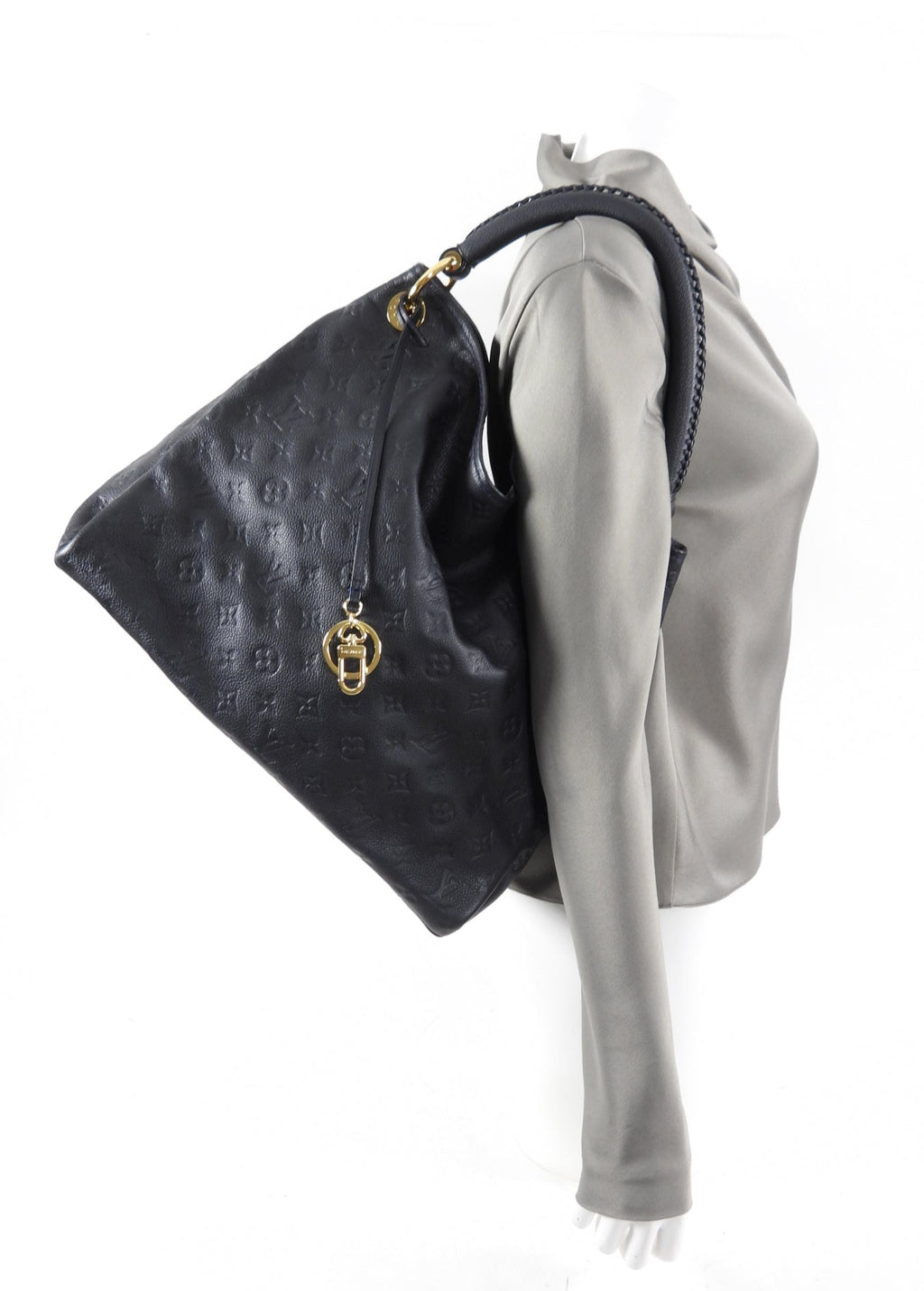 Louis Vuitton Black Empreinte Leather Artsy MM Shoulder Bag