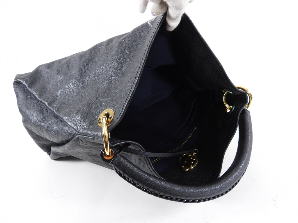 Louis Vuitton Black Empreinte Leather Artsy MM Shoulder Bag