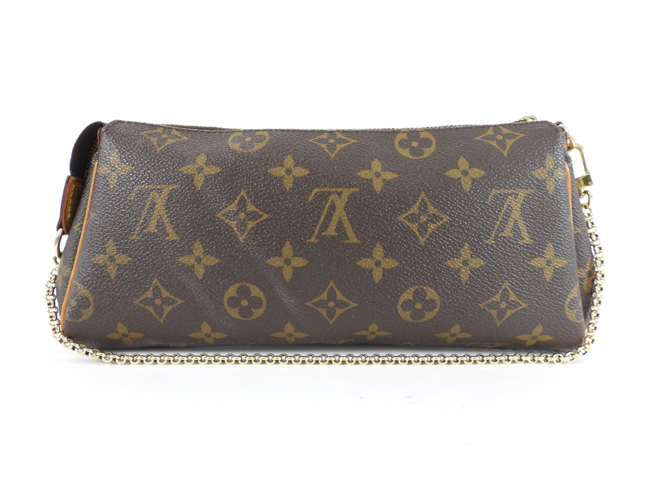 Louis Vuitton Monogram Coated Canvas Eva Chain Clutch