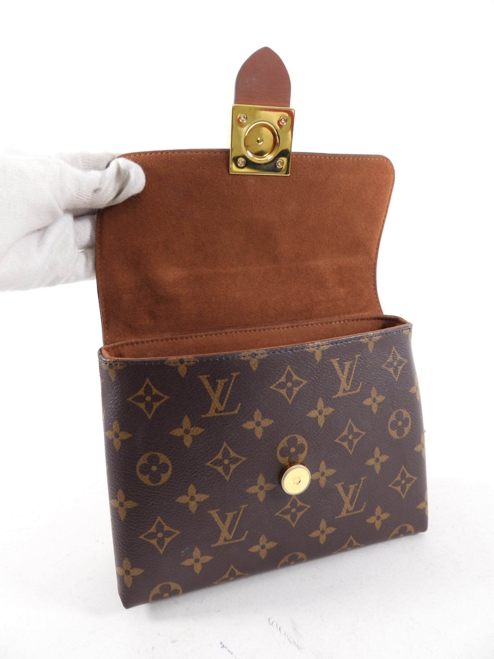 Louis Vuitton Lockey BB Monogram Brown Crossbody Bag