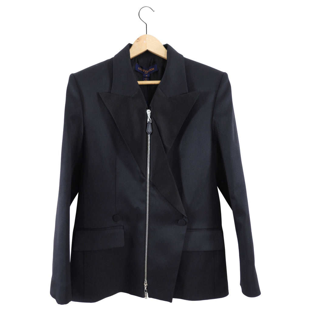 Louis Vuitton Black Zip Tuxedo Blazer - FR40 / USA 8