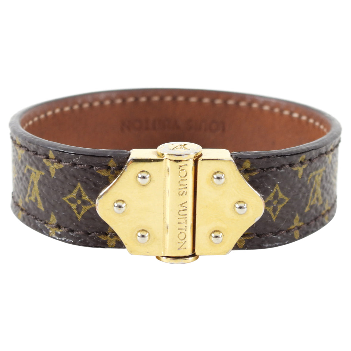Louis Vuitton Nano Monogram Leather Bracelet