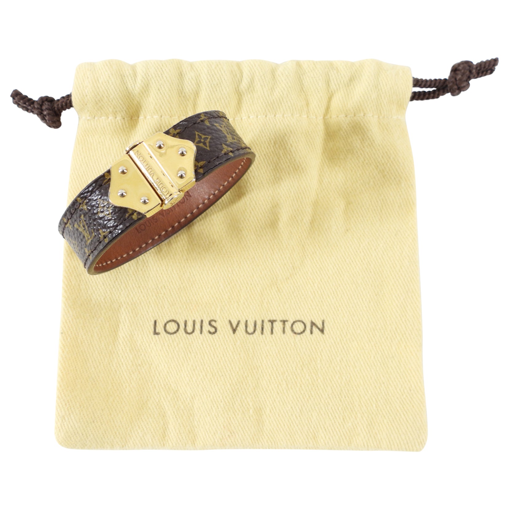 Louis Vuitton Nano Monogram Leather Bracelet