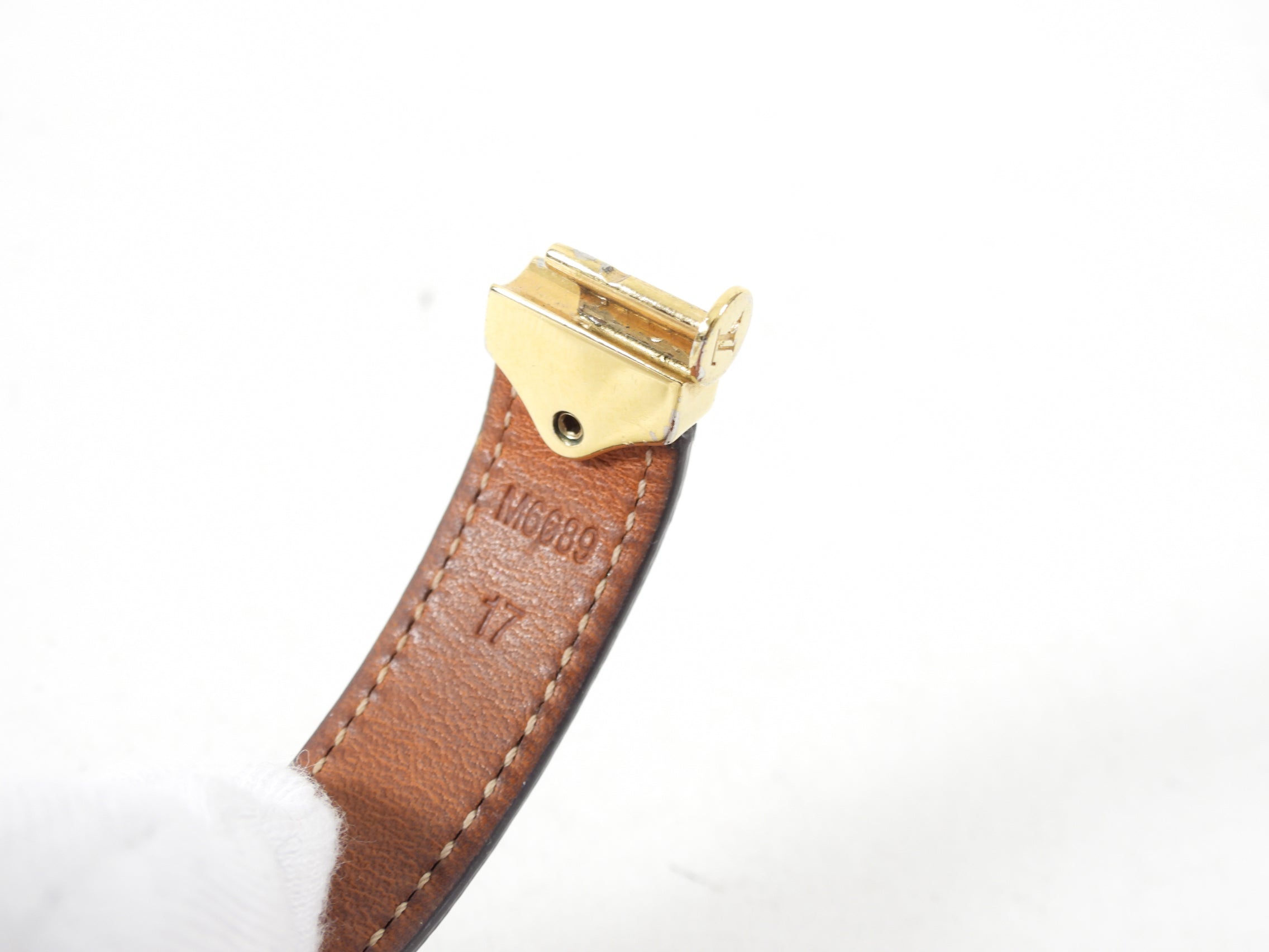 Louis Vuitton Nano Monogram Leather Bracelet