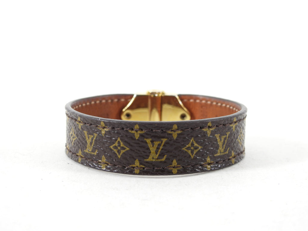 Louis Vuitton Nano Monogram Leather Bracelet