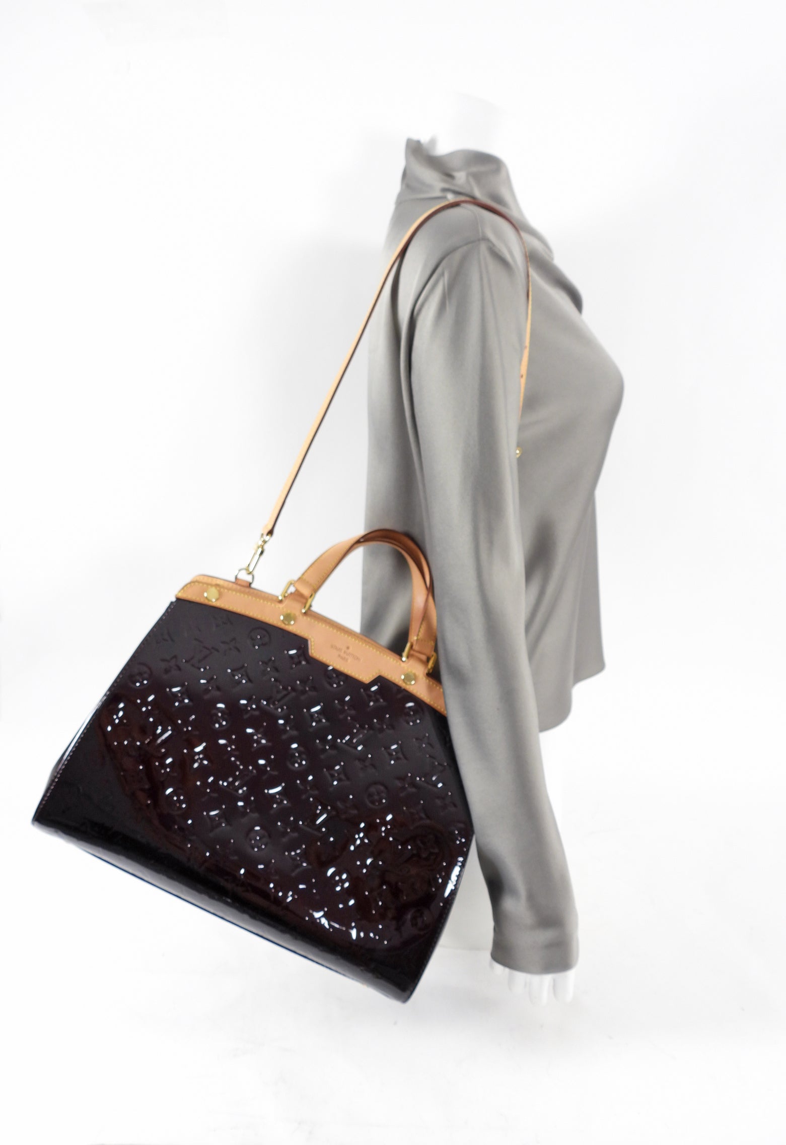 Louis Vuitton Vernis Amarante Brea GM Bag
