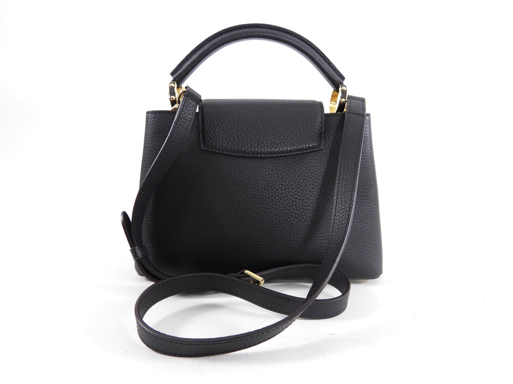 Louis Vuitton Black Taurillon Leather Capucines BB Crossbody Bag