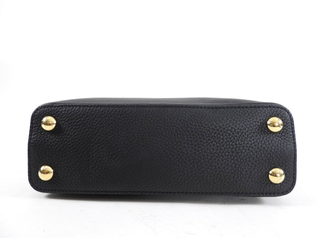 Louis Vuitton Black Taurillon Leather Capucines BB Crossbody Bag