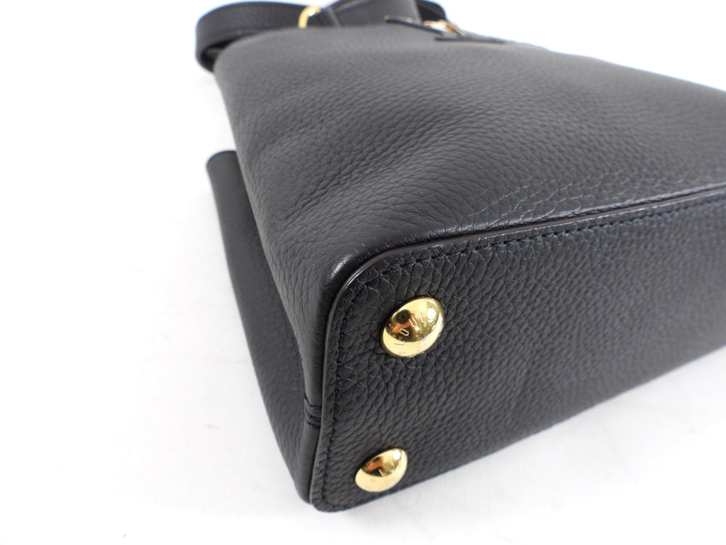 Louis Vuitton Black Taurillon Leather Capucines BB Crossbody Bag