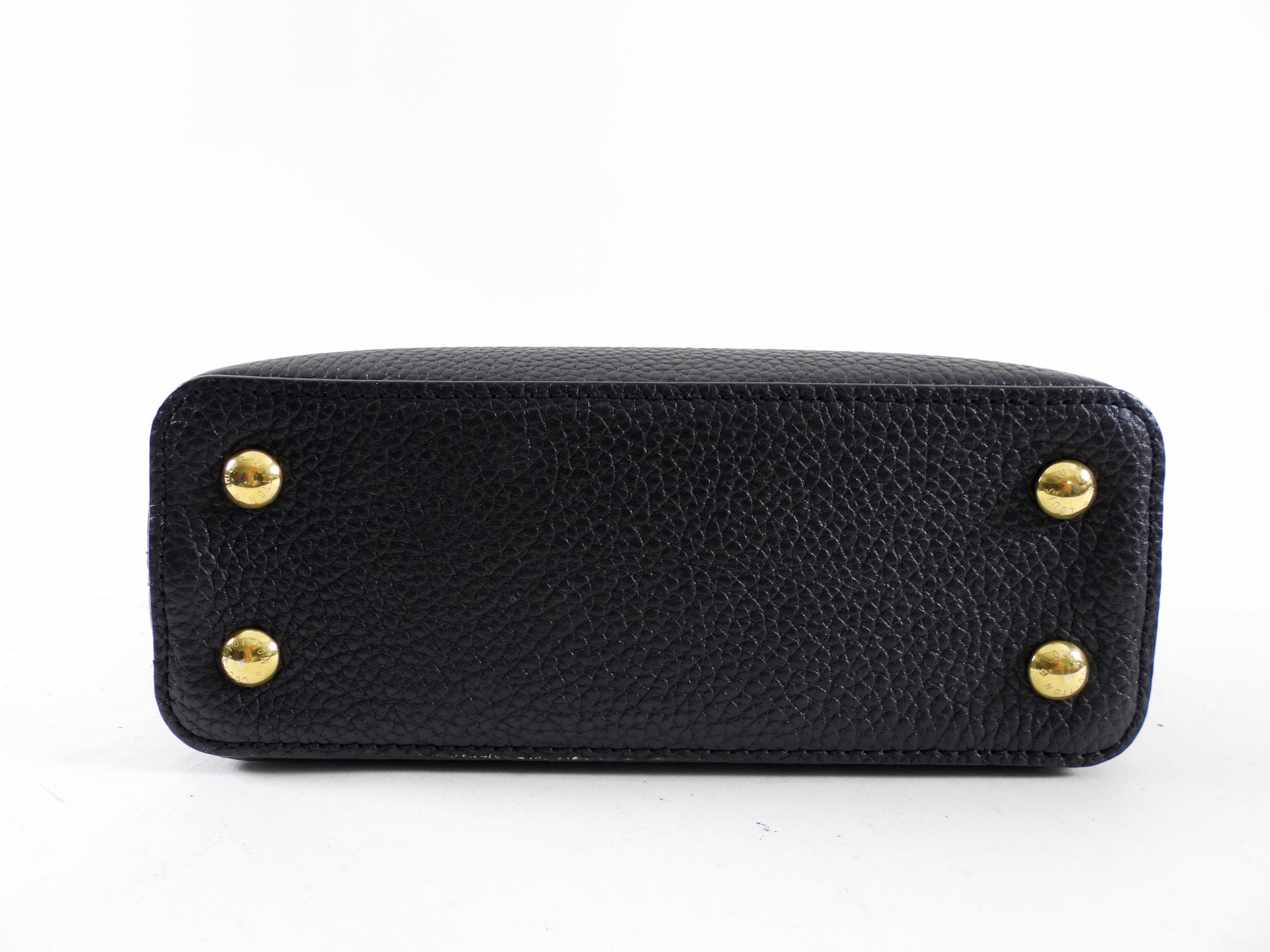 Louis Vuitton Capucines Mini Python and Black Leather Bag