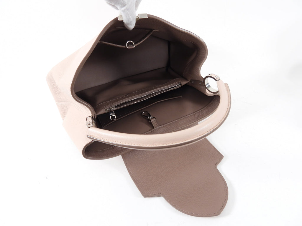 Louis Vuitton Light Beige Pink Taruillon Capucines MM Top Handle Bag
