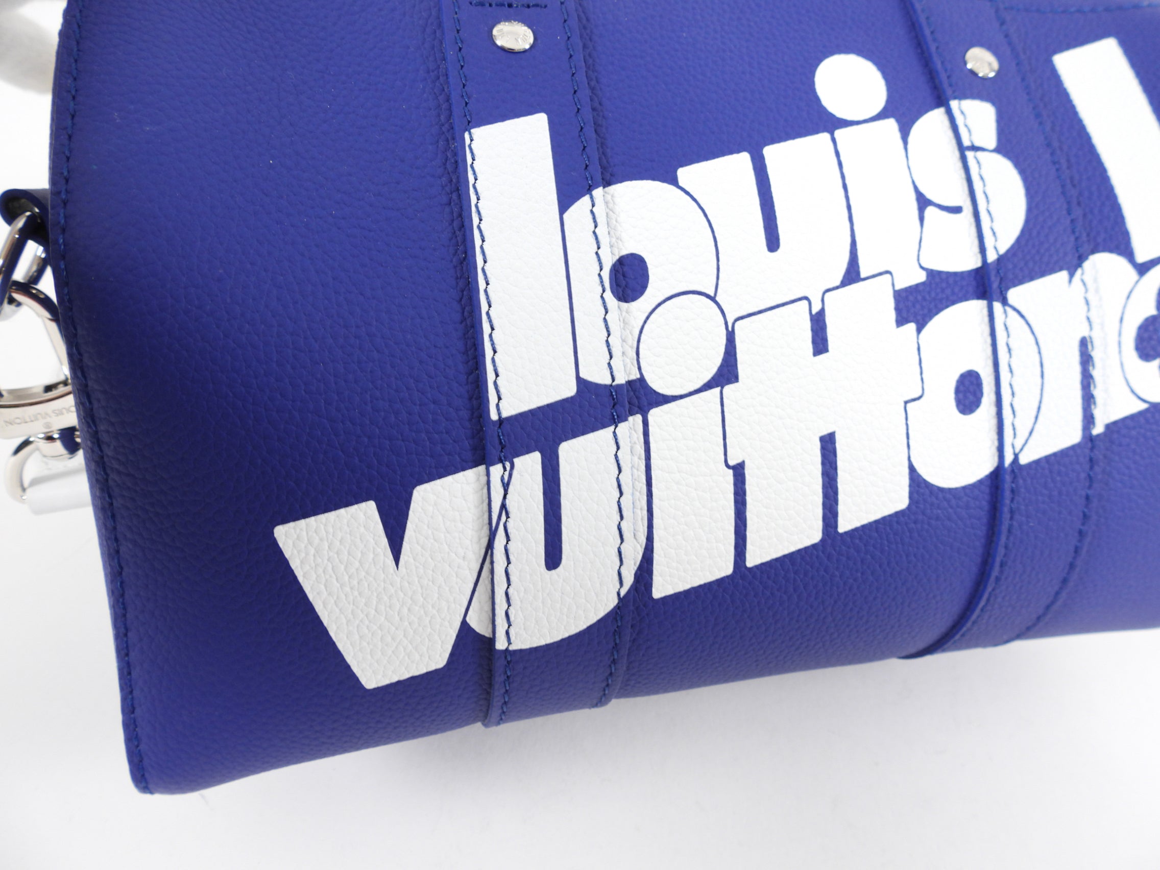 Louis Vuitton AW 2021 Virgil Abloh Blue City Keepall Bag