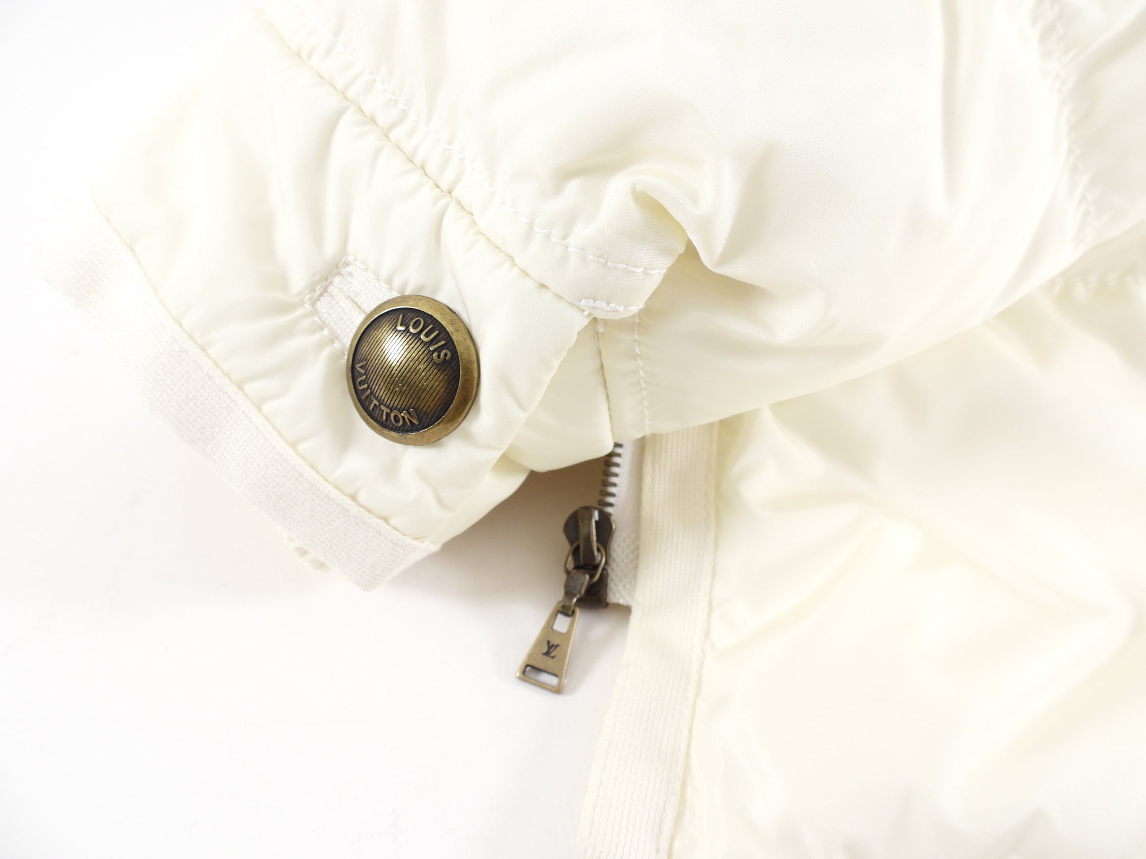 Louis Vuitton Ivory Down Filled Puffer Jacket - S