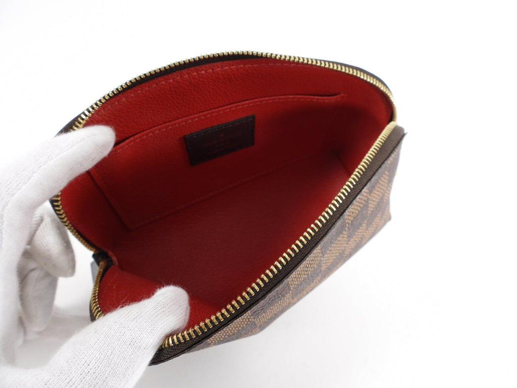 Louis Vuitton Damier Ebene Canvas Small Cosmetic Pouch