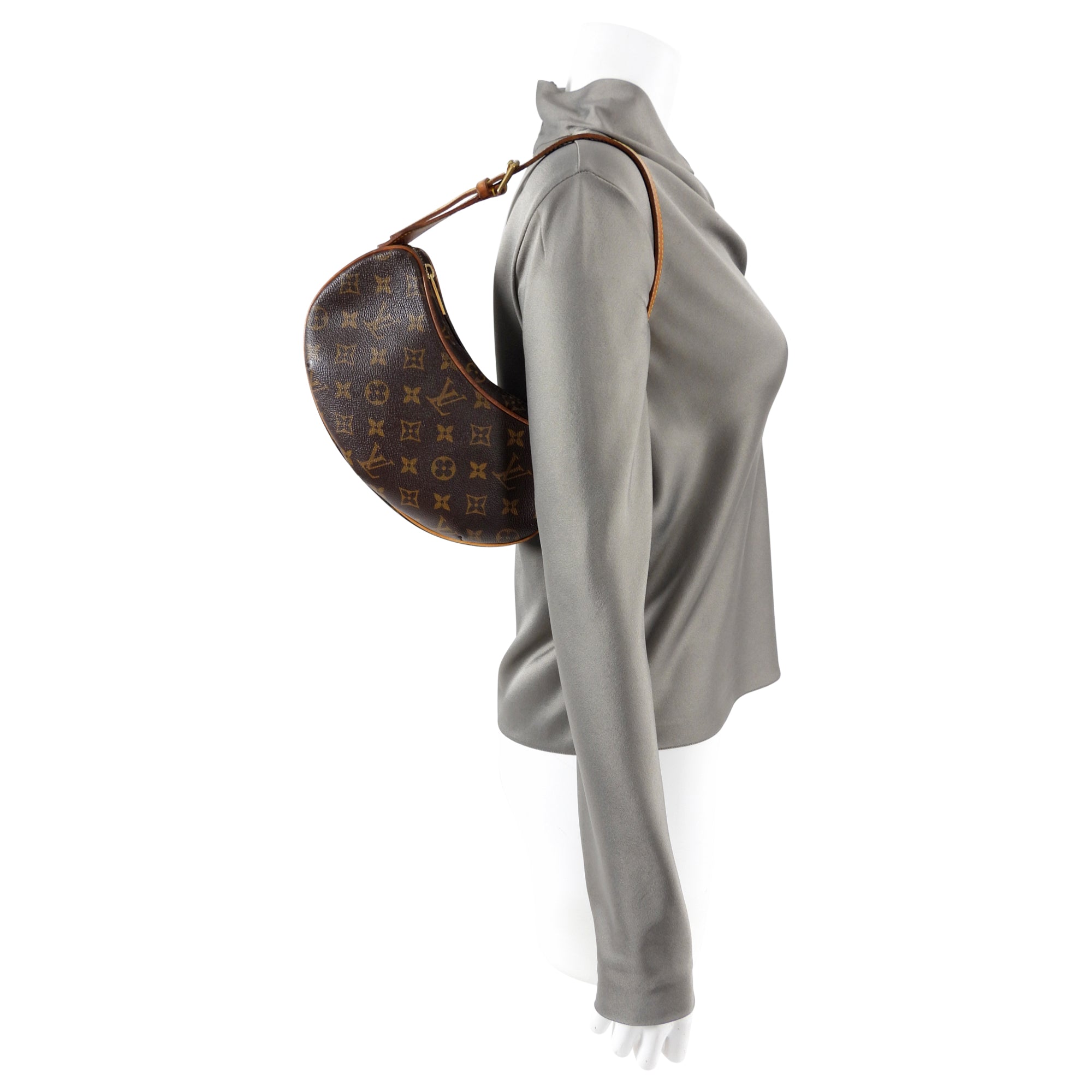 Louis Vuitton Monogram Canvas Croissant PM Baguette Bag