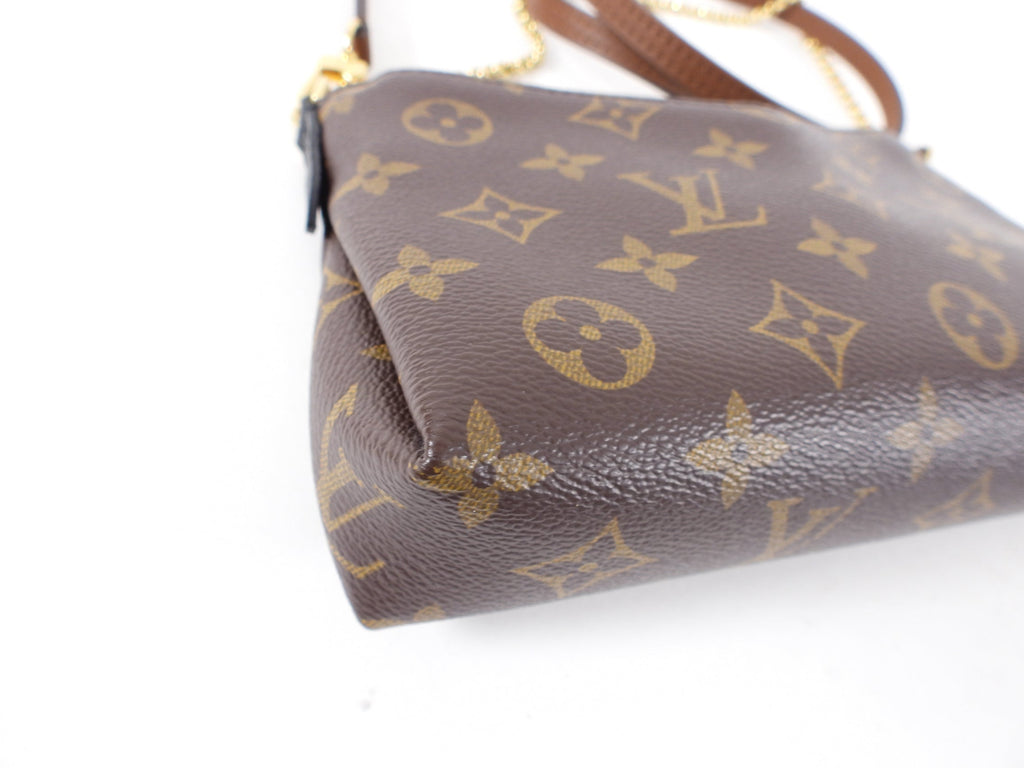Louis Vuitton Monogram Canvas Pallas Clutch Convertible Crossbody Bag
