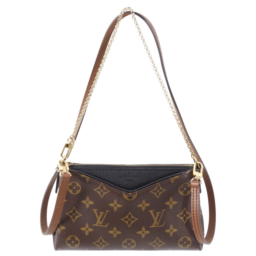 Louis Vuitton Monogram Canvas Pallas Clutch Convertible Crossbody Bag