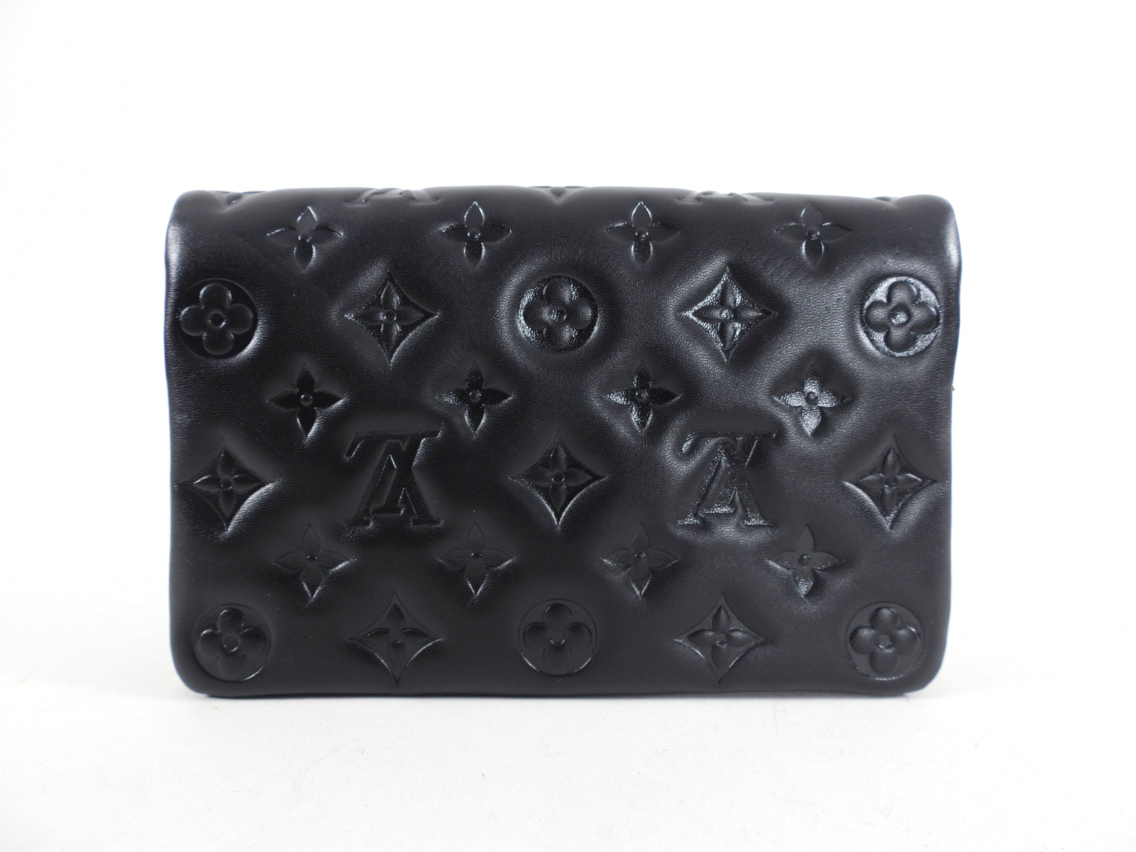 Louis Vuitton Black Quilted Pochette Coussin Bag