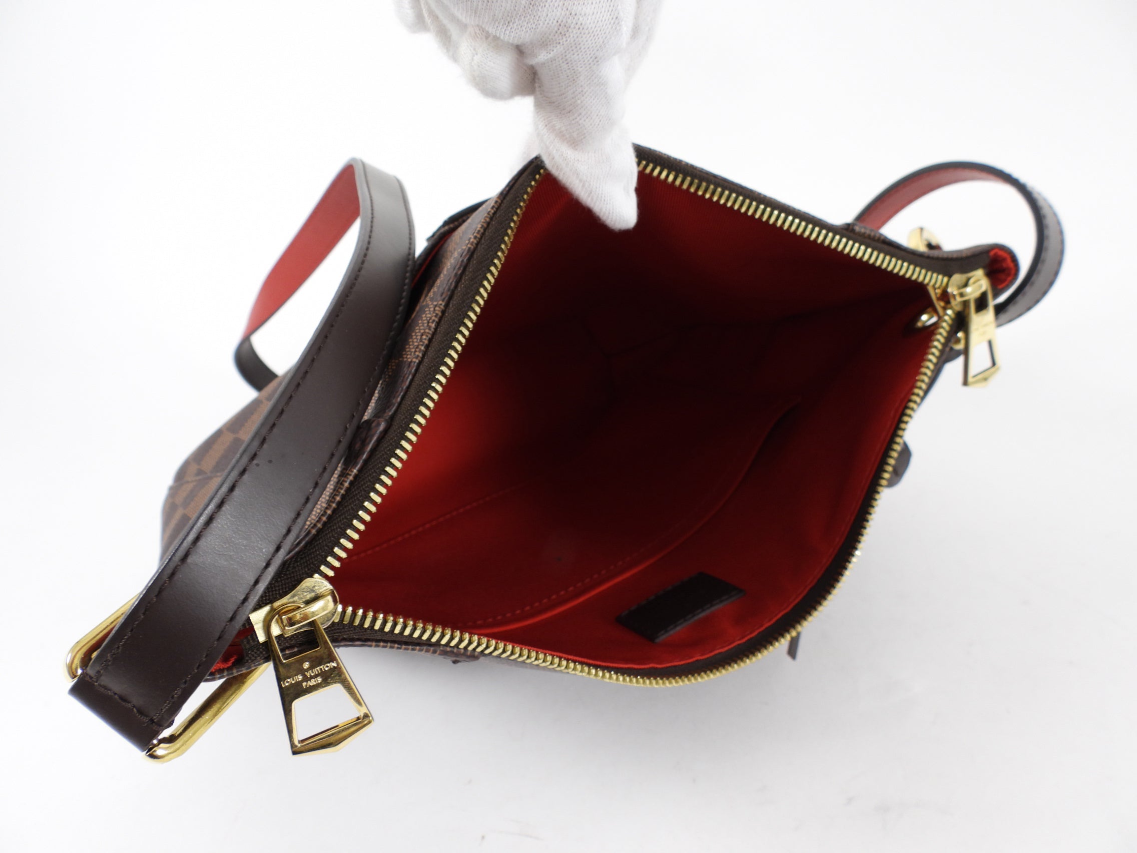 Louis Vuitton Damier Ebene Coated Canvas Southbank Crossbody Messenger Bag