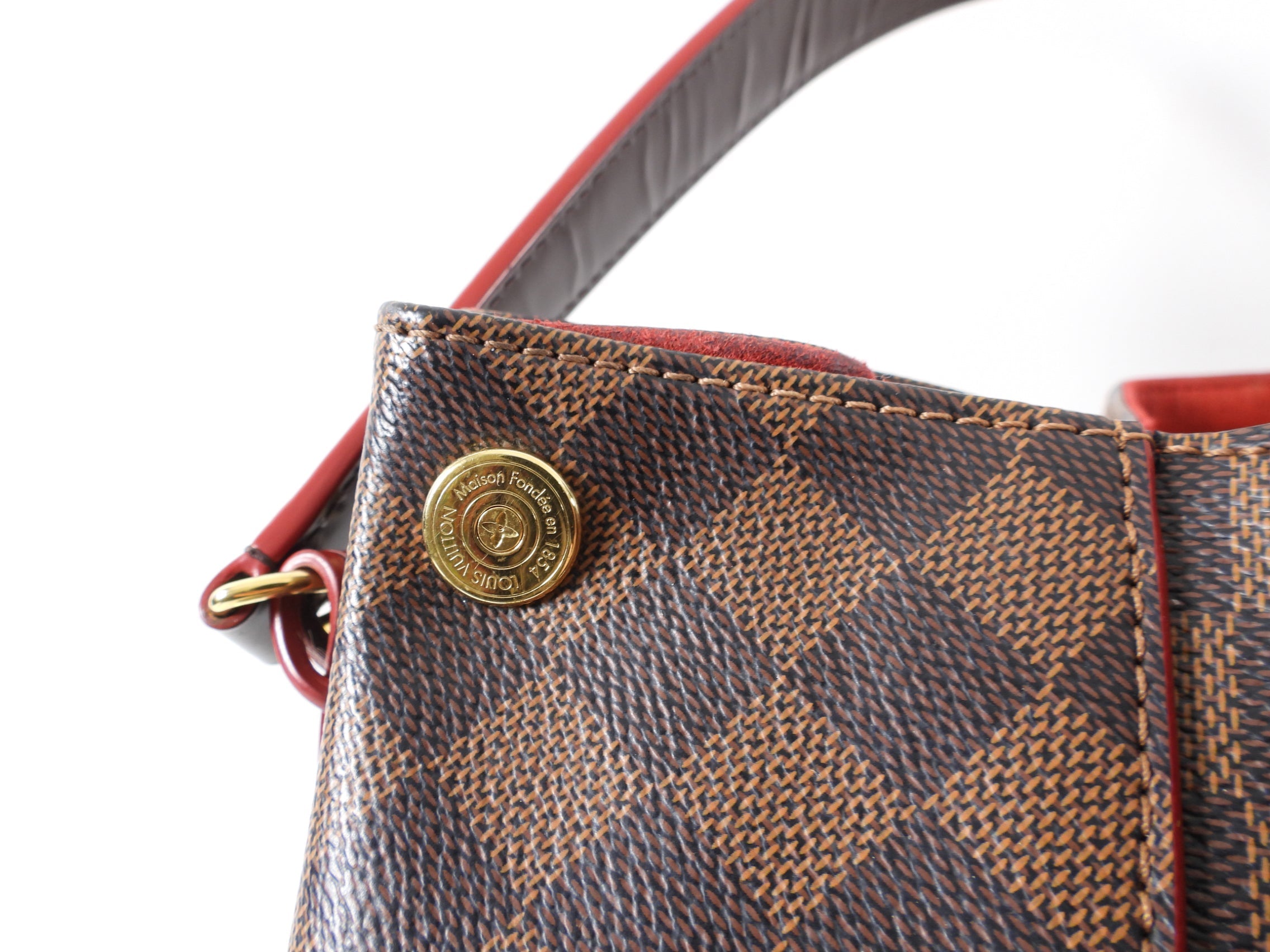 Louis Vuitton Damier Ebene Caissa Hobo Bag