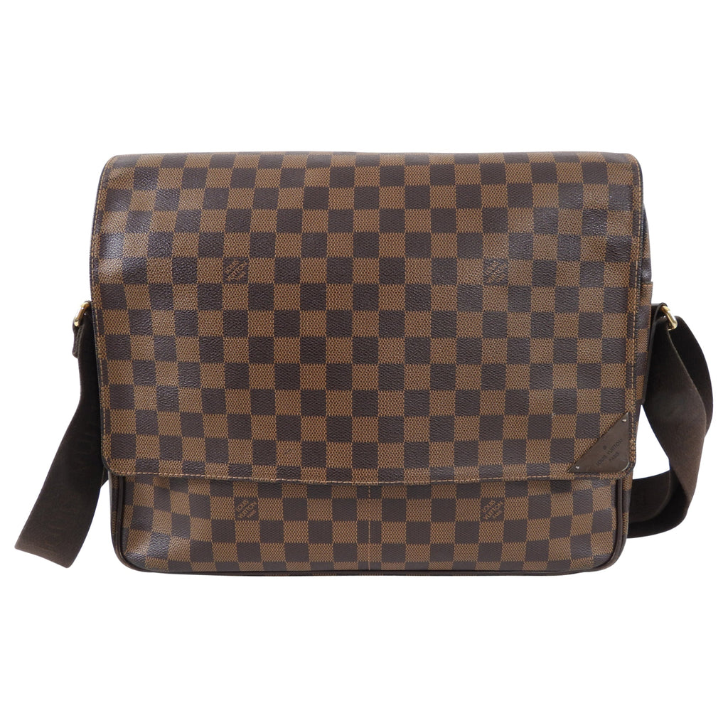 Louis Vuitton Damier Ebene Shelton MM Laptop Messenger Bag