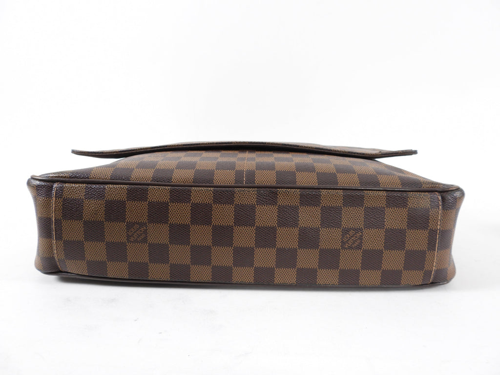 Louis Vuitton Damier Ebene Shelton MM Laptop Messenger Bag