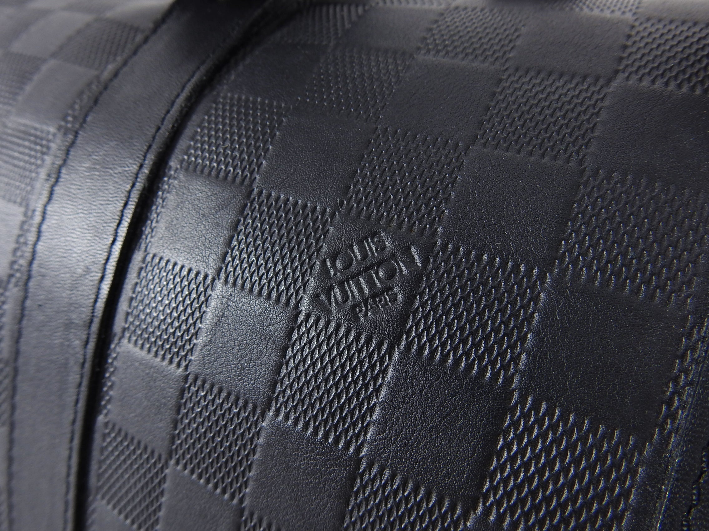 Louis Vuitton Damier Infini Black Keepall Bandouliere 45