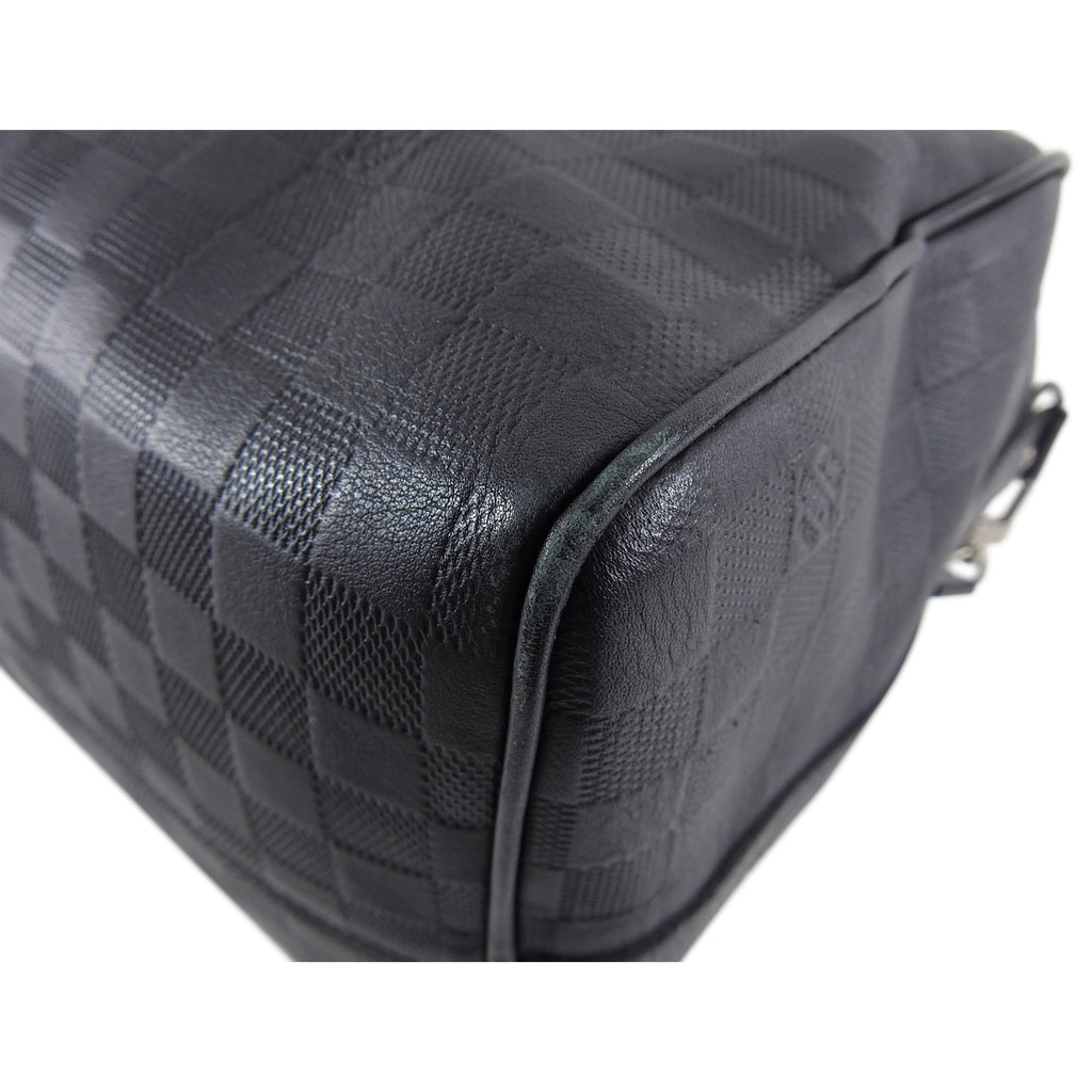 Louis Vuitton Damier Infini Black Keepall Bandouliere 45