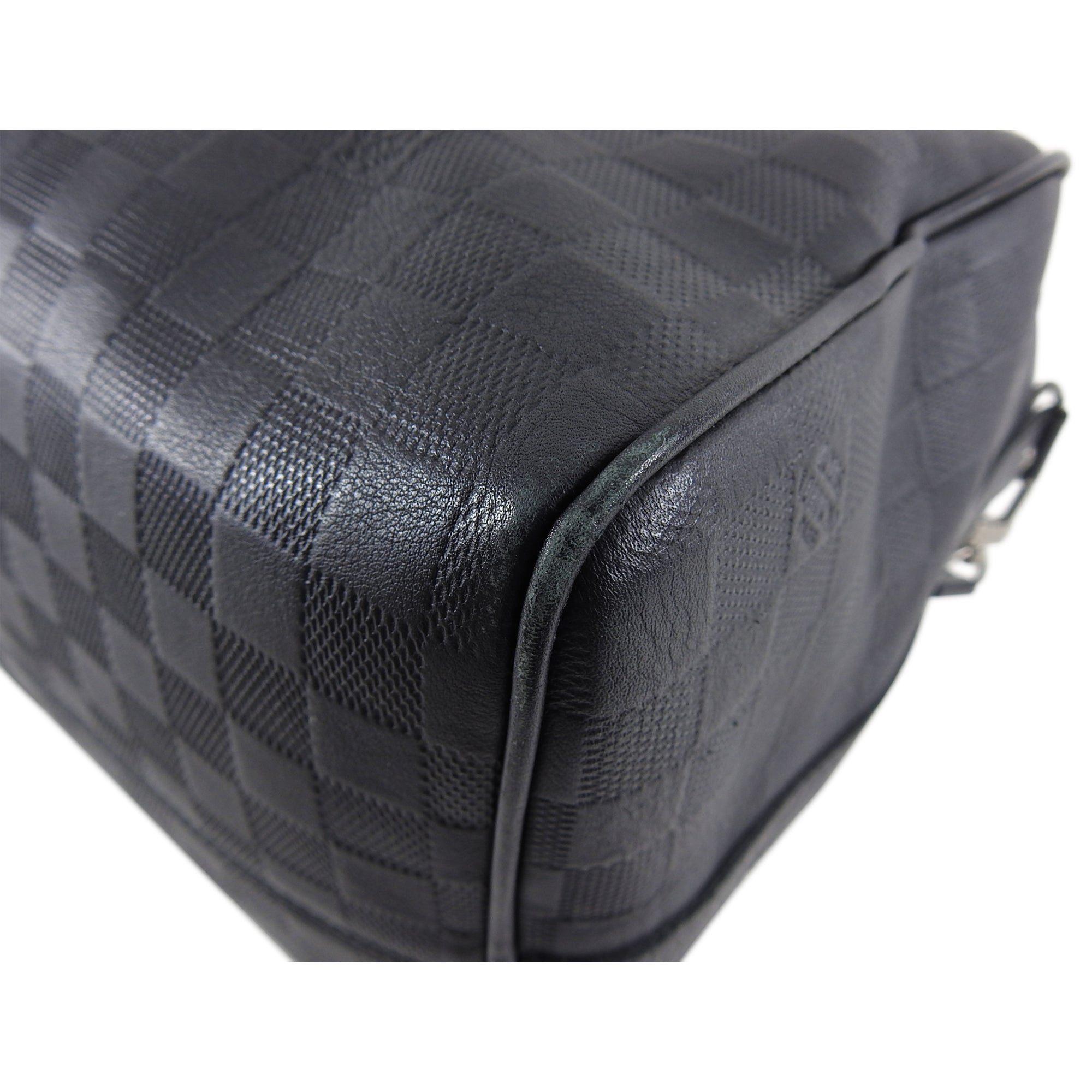 Louis Vuitton Damier Infini Black Keepall Bandouliere 45