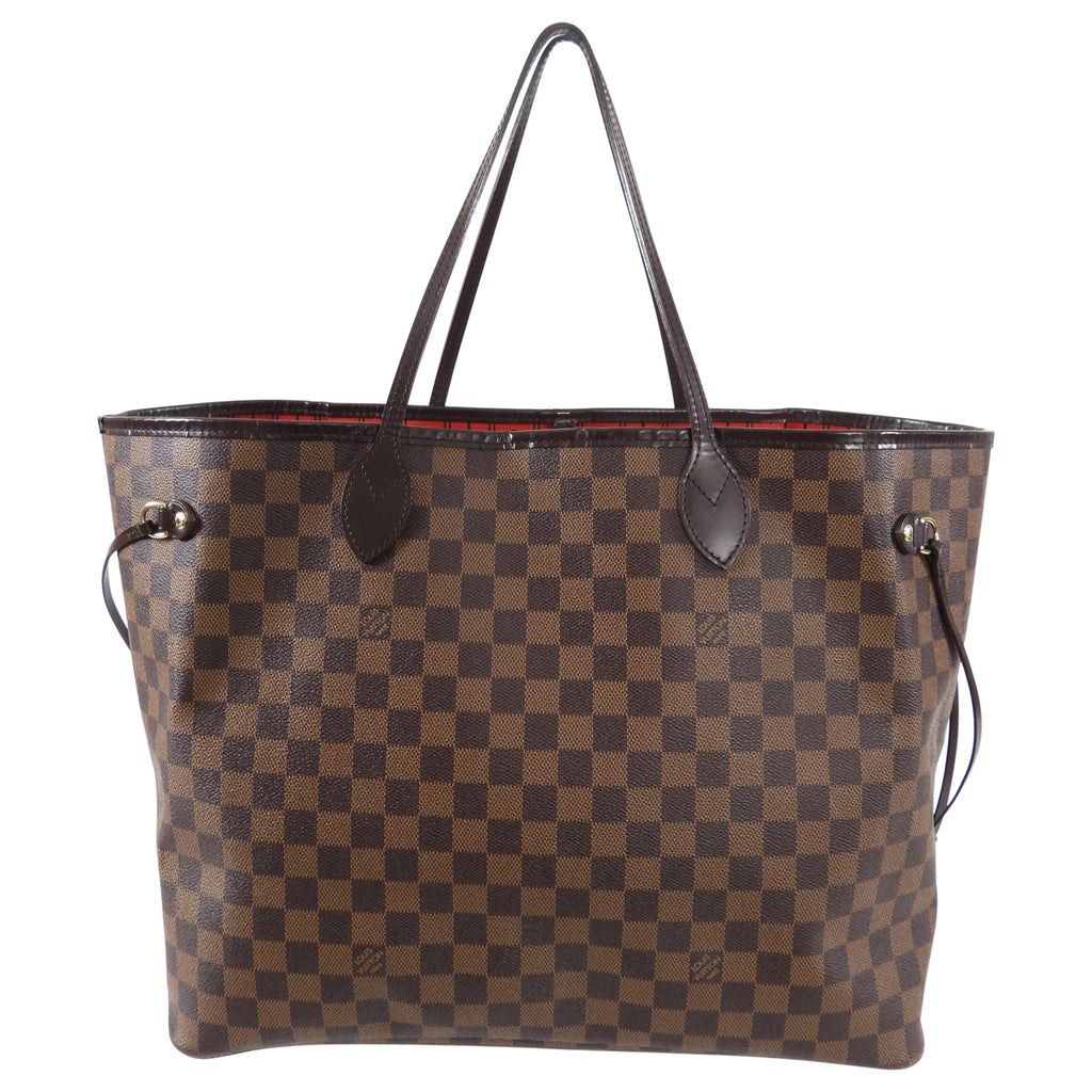 Louis Vuitton Damier Ebene Neverfull GM Tote Bag