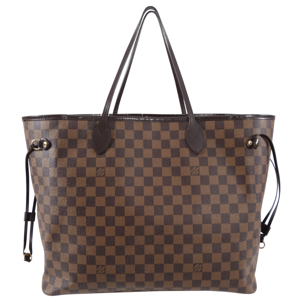 Louis Vuitton Damier Ebene Neverfull GM Tote Bag