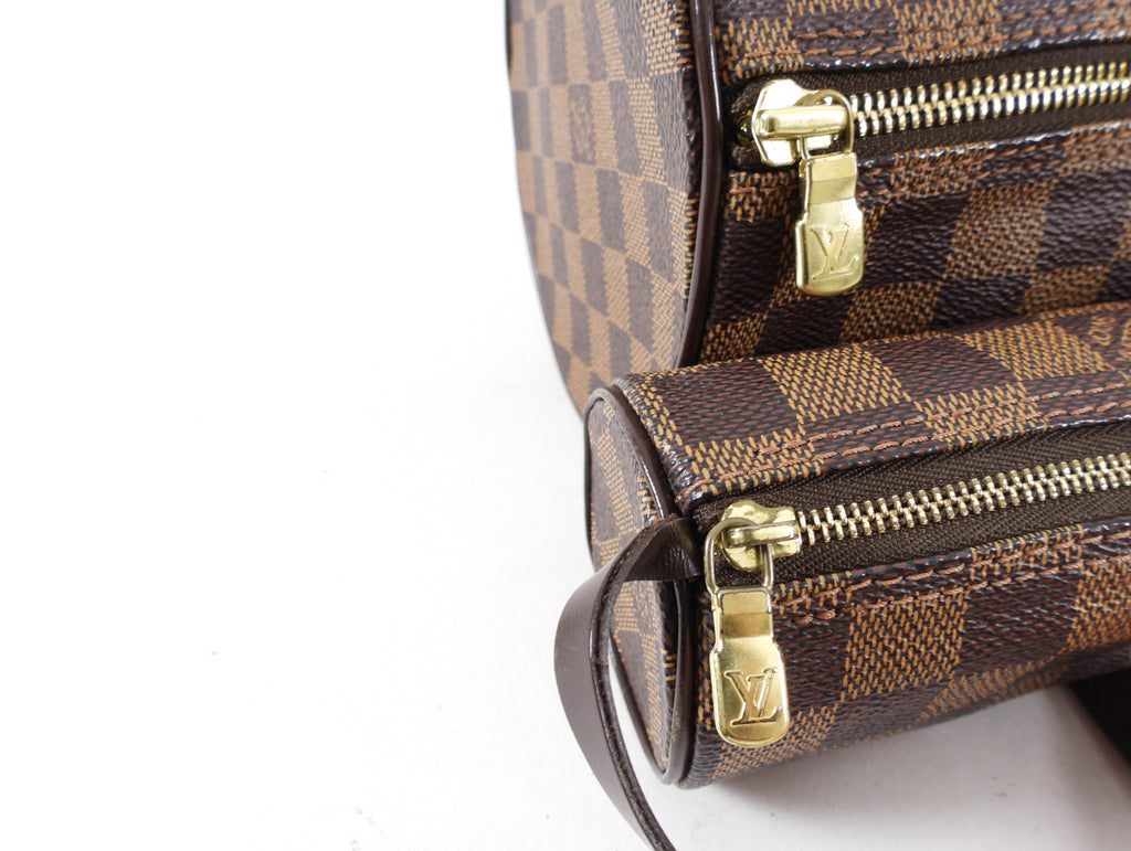 Louis Vuitton Damier Ebene Papillon 30 Roll Bag and Mini Bag Set