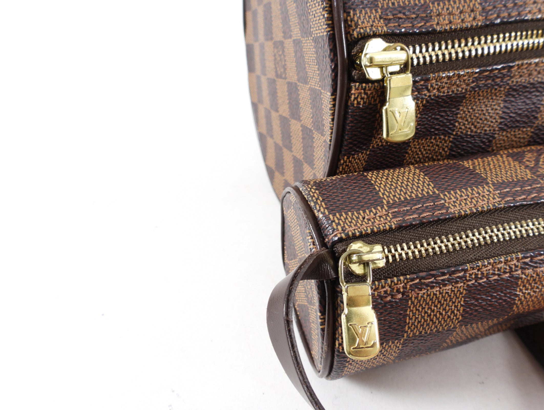Louis Vuitton Damier Ebene Papillon 30 Roll Bag and Mini Bag Set
