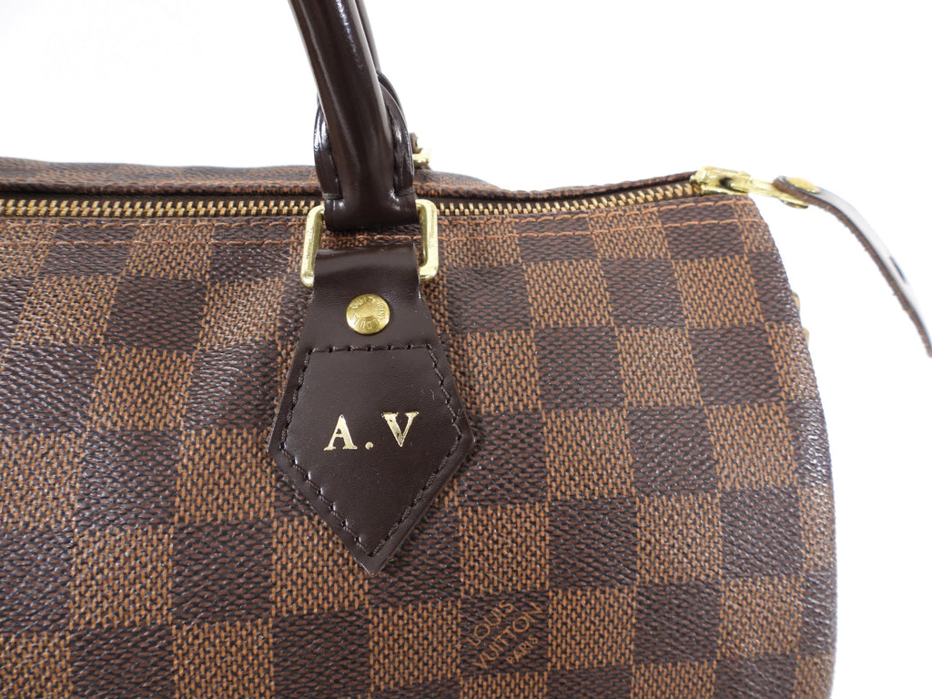 Louis Vuitton Damier Ebene Speedy 30 Doctor Duffle Bag