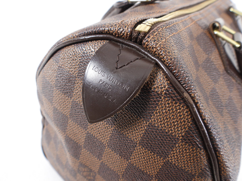 Louis Vuitton Damier Ebene Speedy 30 Doctor Duffle Bag