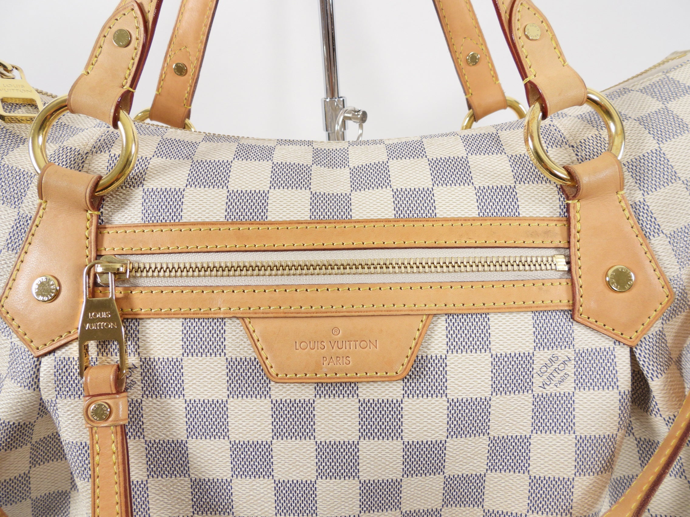 Louis Vuitton Damier Azur Evora MM 2-Way Shoulder Bag