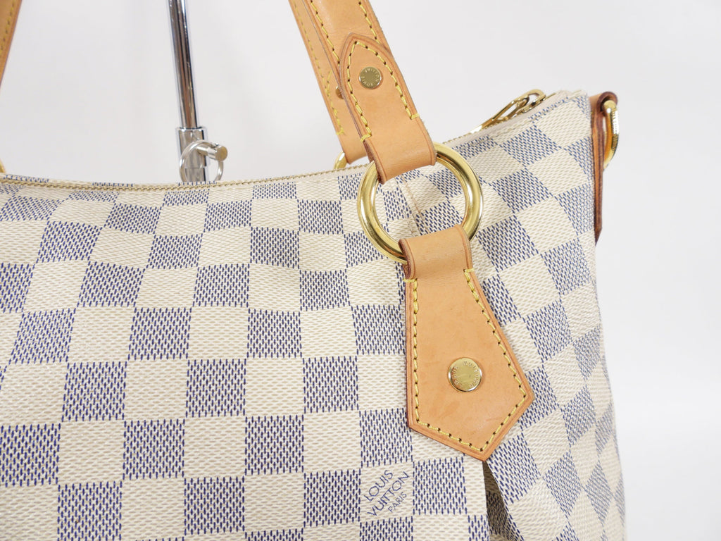 Louis Vuitton Damier Azur Evora MM 2-Way Shoulder Bag