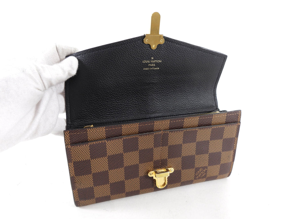 Louis Vuitton Damier Ebene Clapton Long Wallet