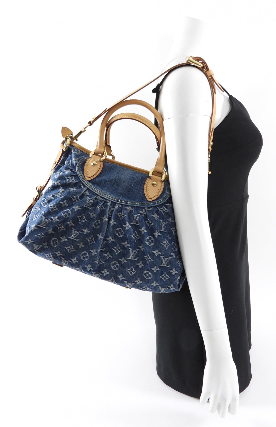 Louis Vuitton Monogram Denim Neo Cabby MM Bag